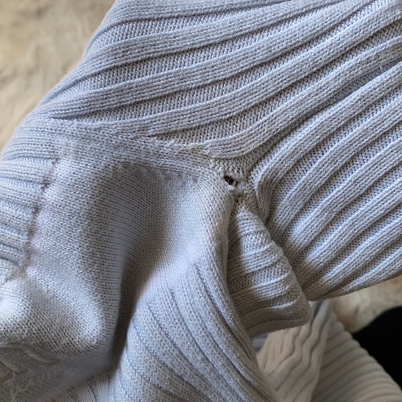 Calvin Klein Jeans Light Blue and White Sweater - Picture 4 of 5